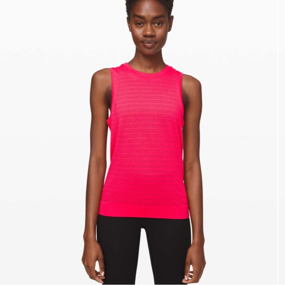 Lululemon Breeze By Muscle Tank pink